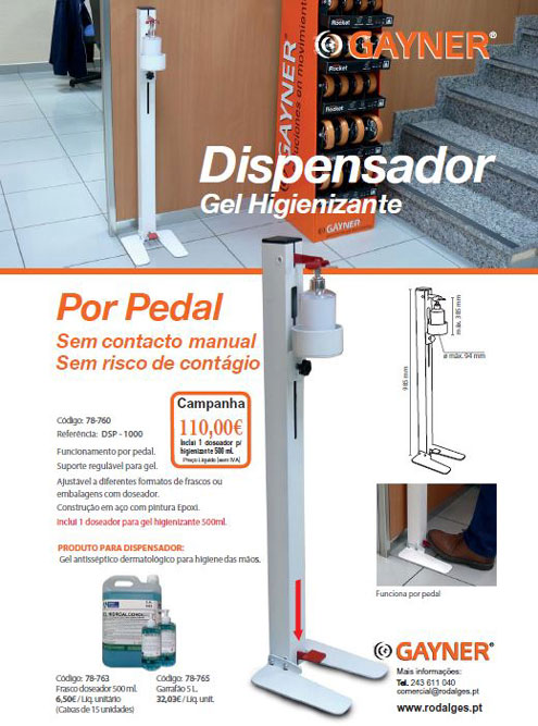 DISPENSADOR GEL DE PEDAL