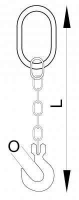 78-330 - Lingas Simples Corrente (1 ramal)