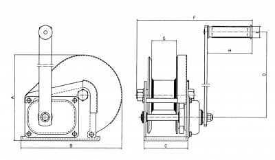 78-406/2 - Guincho Manual com travão automático